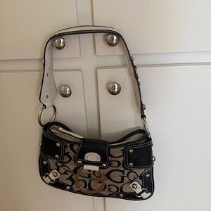 Guess Black and Tan Shoulder Bag